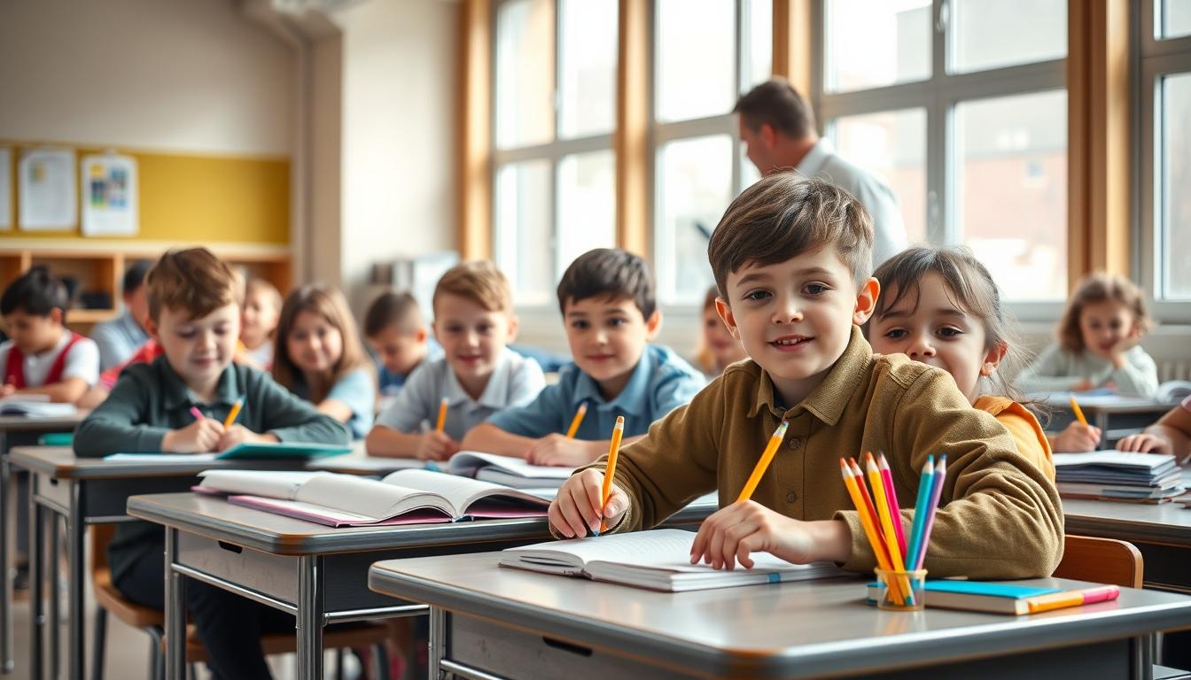 Student using a study guide to organize academic notes