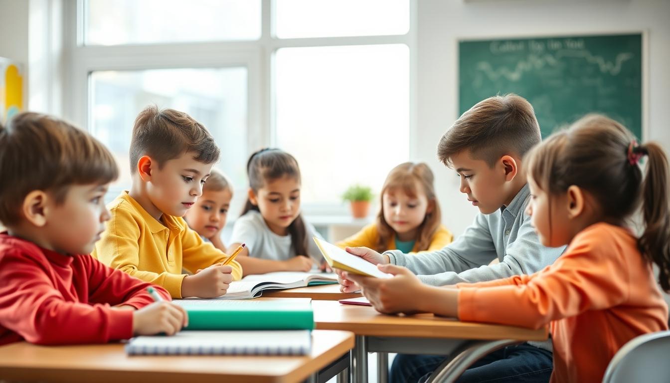 Structured study materials and learning resources on a desk